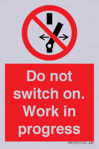 Do not switch on. Work in progress